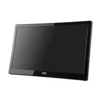 AOC E1659FWU USB LED 15.6" Portable Monitor Glossy Black