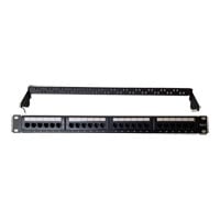 Xclio 24 Port 1U CAT6/5 SHIELDED Patch Panel 19" FTP