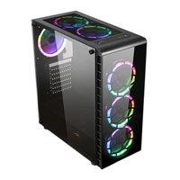 CIT Raider RGB LED Tempered Glass Midi PC Gaming Case (2022)