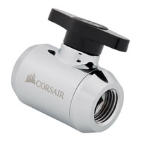 Corsair Hydro X XF Chrome Brass G1/4" Ball Valve Fitting