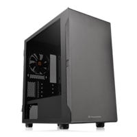 Thermaltake S100 TG Tempered Glass Micro-ATX Case Black