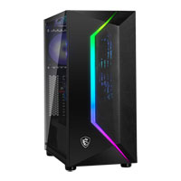 MSI Black MAG VAMPIRIC 100R Mid Tower Tempered Glass PC Gaming Case