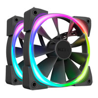 NZXT 140mm Aer RGB 2 Premium PWM Fan Twin Pack - Black