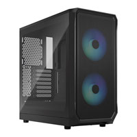 Fractal Design Focus 2 RGB Black Mid Tower Tempered Glass PC Case