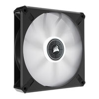 Corsair ML140 LED ELITE 140mm White LED Fan Single Pack Black