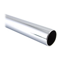 XSPC Rigid Brass Tubing - Chrome