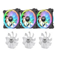 Thermaltake SWAFAN 12 RGB Reversible Airflow Radiator Fan (3 Fan Pack, 6 Fan Blades)