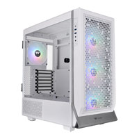 ThermalTake Ceres 500 TG ARGB Snow Mid Tower PC Case in 4x ARGB Fans