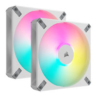 Corsair iCUE AF140 RGB ELITE White 140mm 2 Fan + Lighting Node CORE Pack