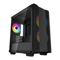 DeepCool CC360 ARGB Tempered Glass Black Micro ATX Gaming Case