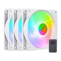 Cooler Master SickleFlow 120 ARGB White 120mm 3 Fan + ARGB Controller Pack