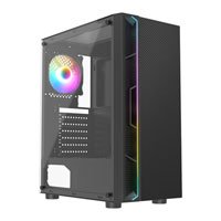 CiT Galaxy Mid-Tower Windowed Black PC Gaming Case