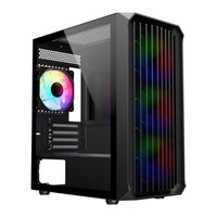 CiT Saturn Black Tempered Glass MicroATX Case