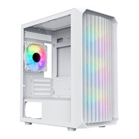 CiT Saturn White Tempered Glass MicroATX Case