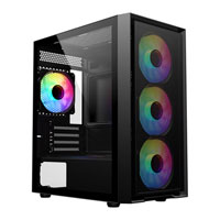 CiT Luna Black Tempered Glass MicroATX Case