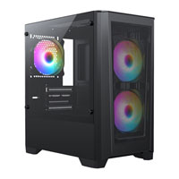 CiT Level 2 Black Tempered Glass MicroATX Case