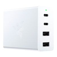 Razer 130W 4 Port GaN USB Type-C/A Charger - White