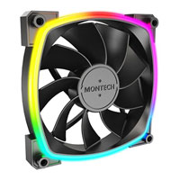 Montech RX120 PWM Black 120mm Reversible ARGB Case Fan