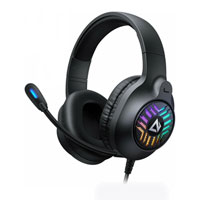 Xclio RGB Over-Ear Noise Cancelling Gaming Headset USB Black PC/Console