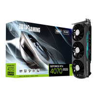 ZOTAC NVIDIA GeForce RTX 4070 SUPER 12GB Trinity Black Edition Ada Lovelace Graphics Card