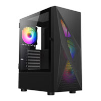 Vida Tempest Black Tempered Glass ATX PC Gaming Case