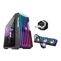 Cooler Master HAF700 EVO PC Gaming Case & MasterLiquid ML360 Illusion & GEM Mount Bundle