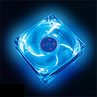 AKASA AK-170CB-4BLS Clear Crystal Blue LED Case Fan 80mm